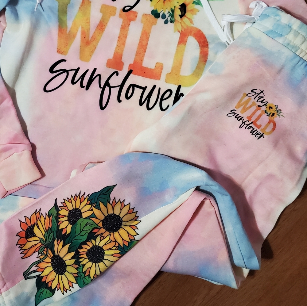 Stay wild sunflower Joggers